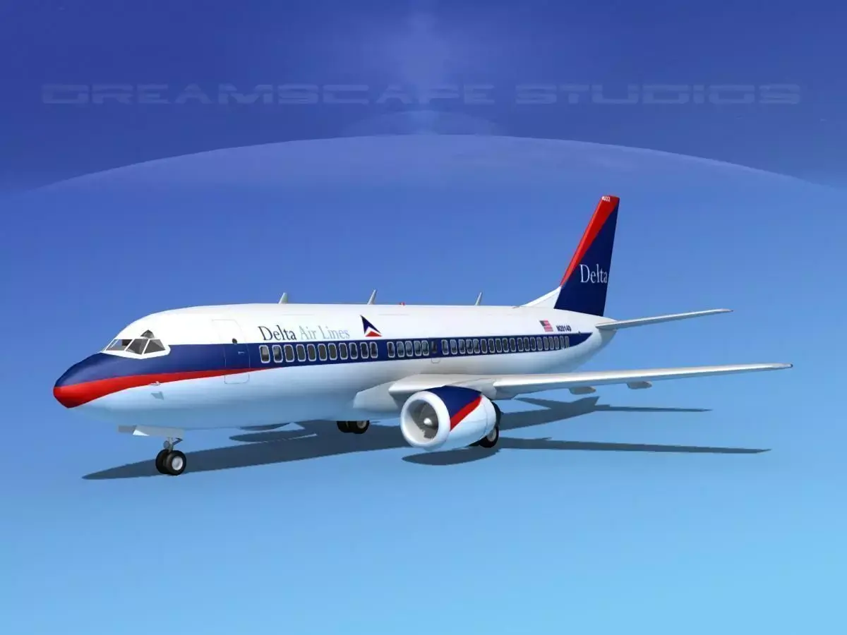 Boeing 737-300 Delta 3D model