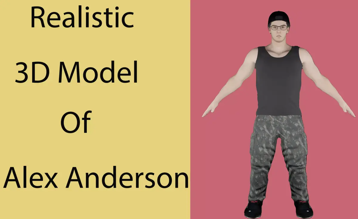 Alex Henderson Low-poly 3D model