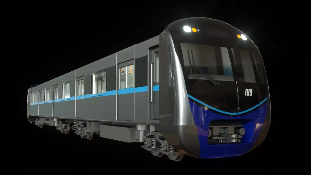 MRT train 3D model purchase