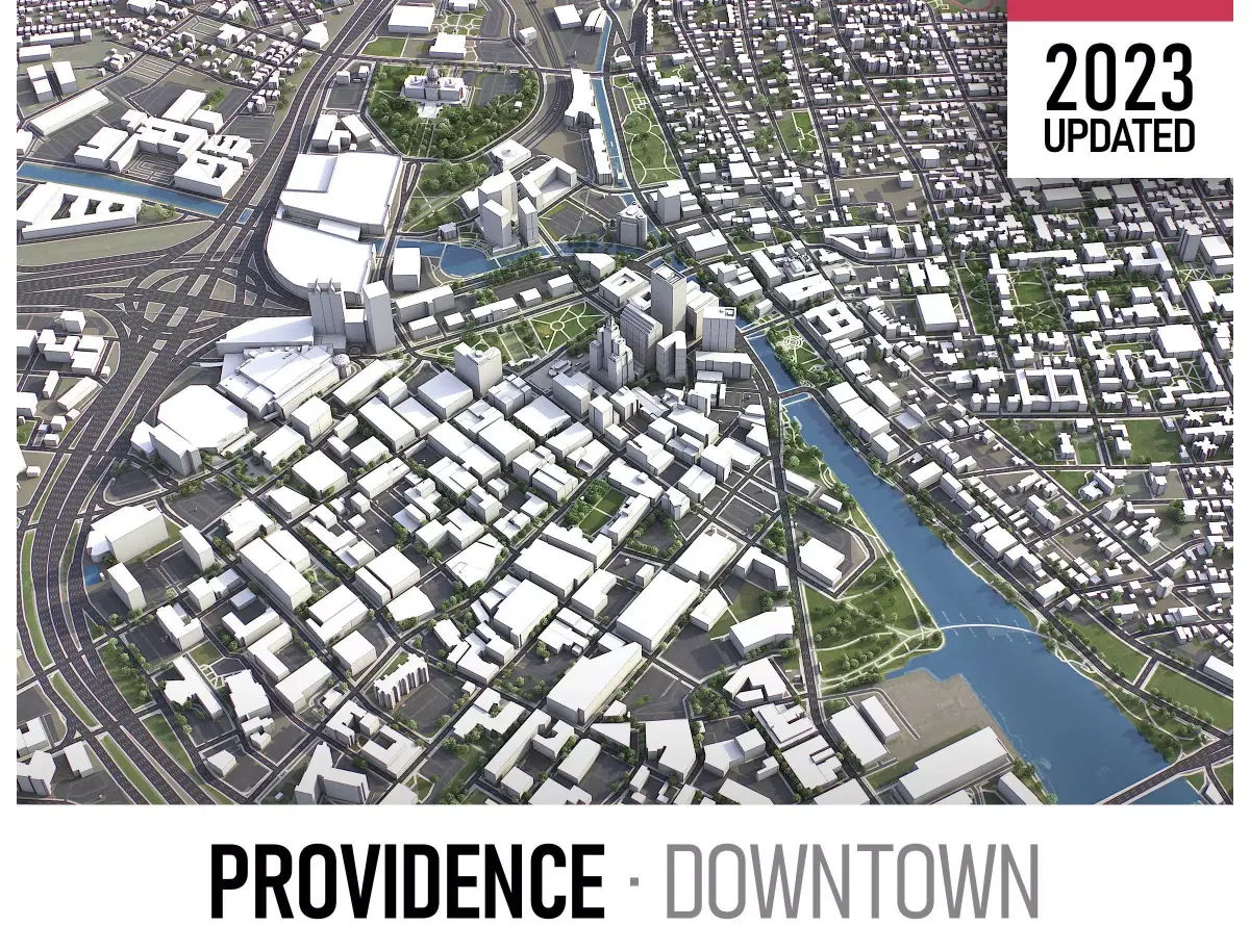 Providence Low-poly 3D model