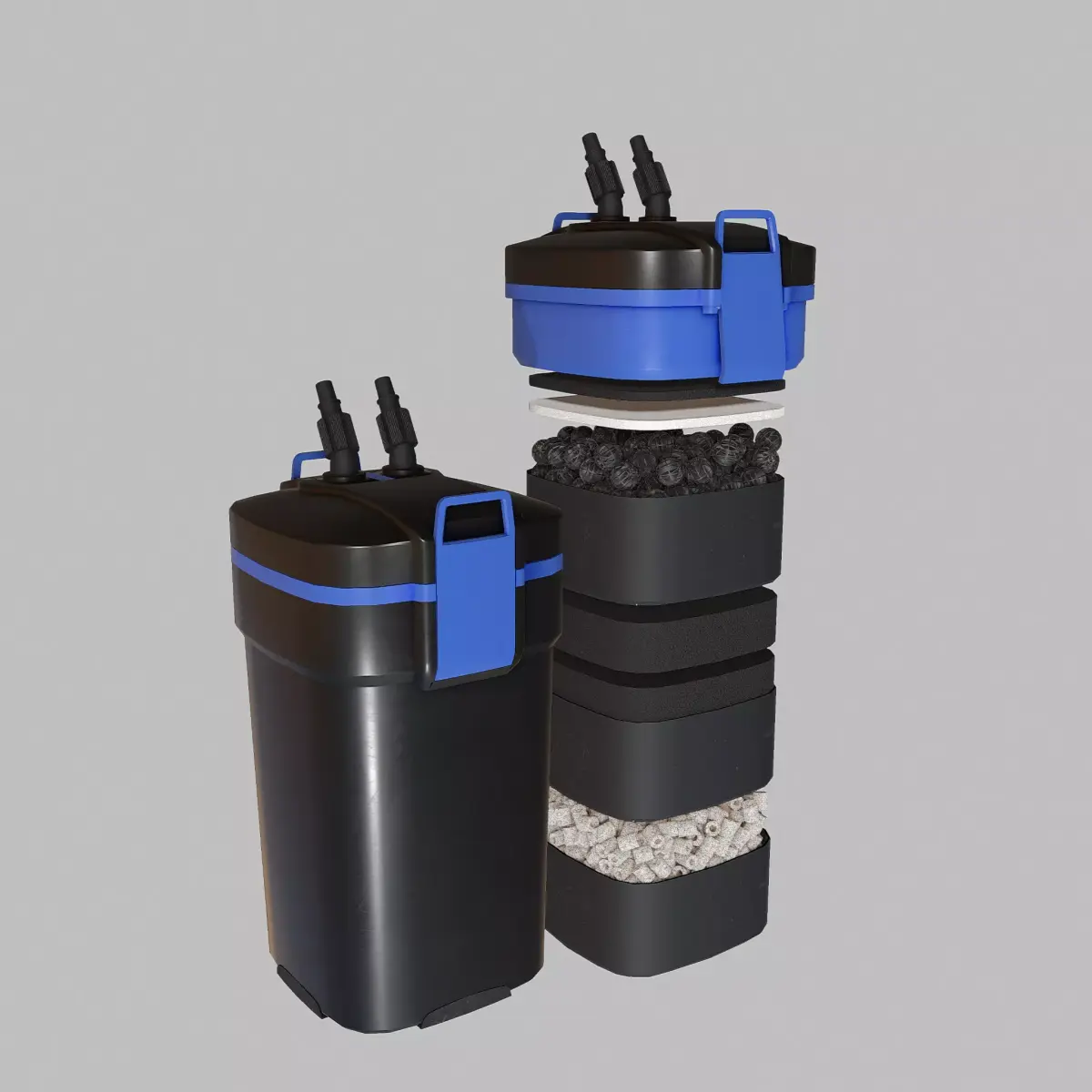 External filter 3D model