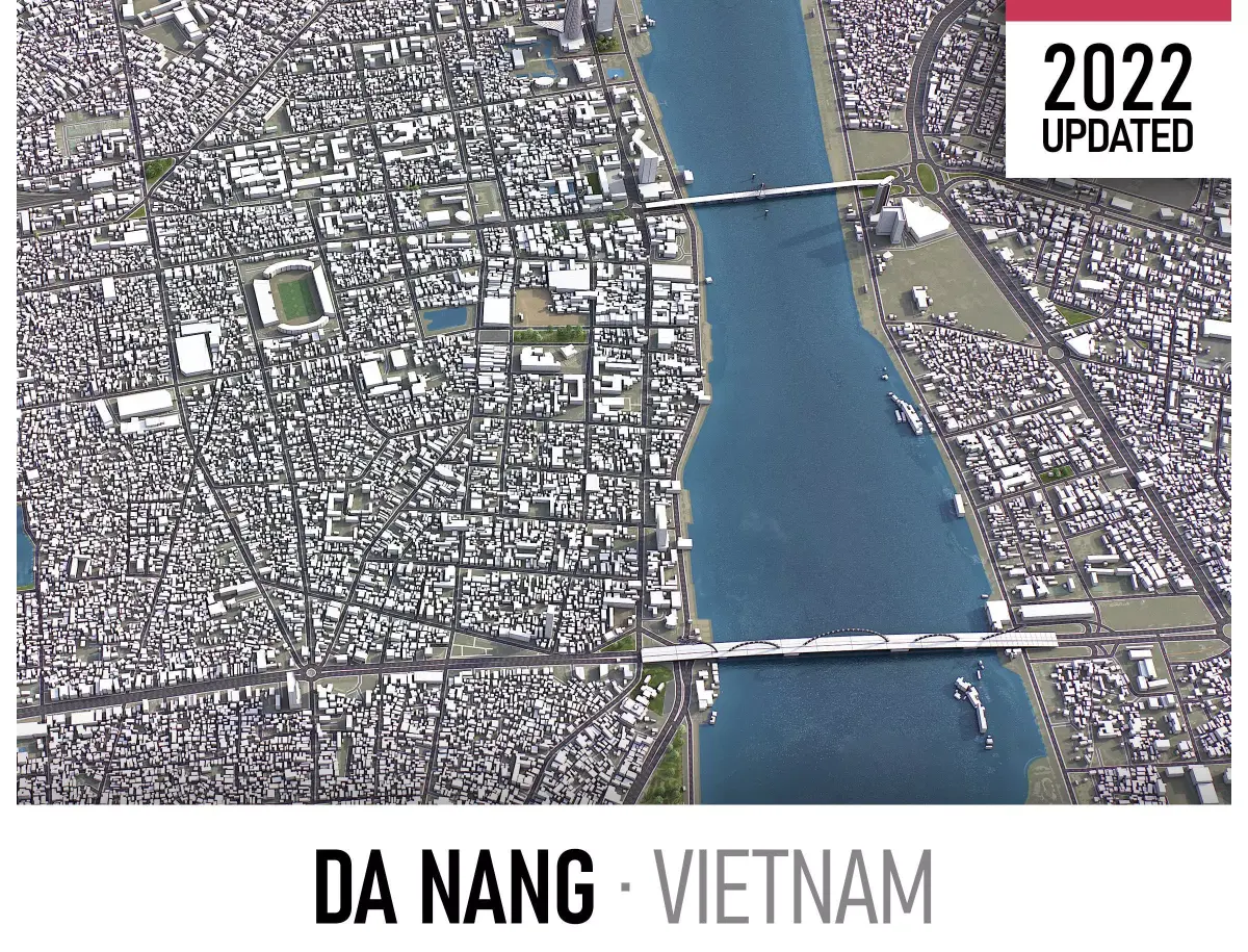 Da Nang Low-poly 3D model