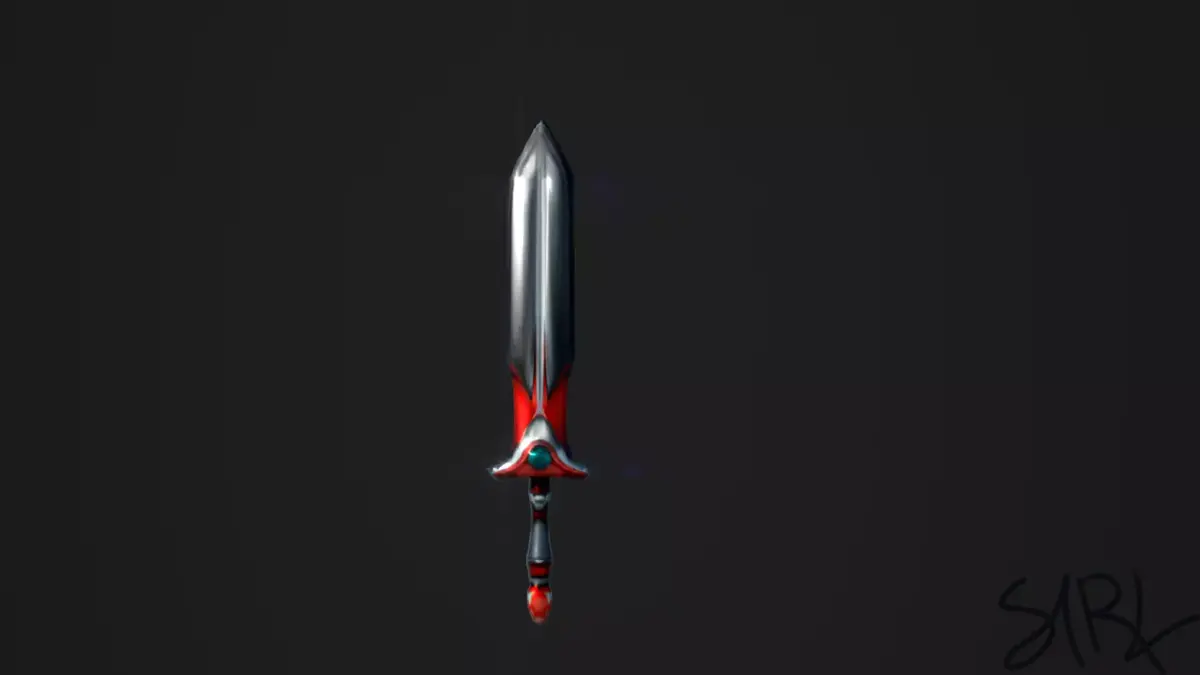 Jelly Sword INT Free low-poly 3D model