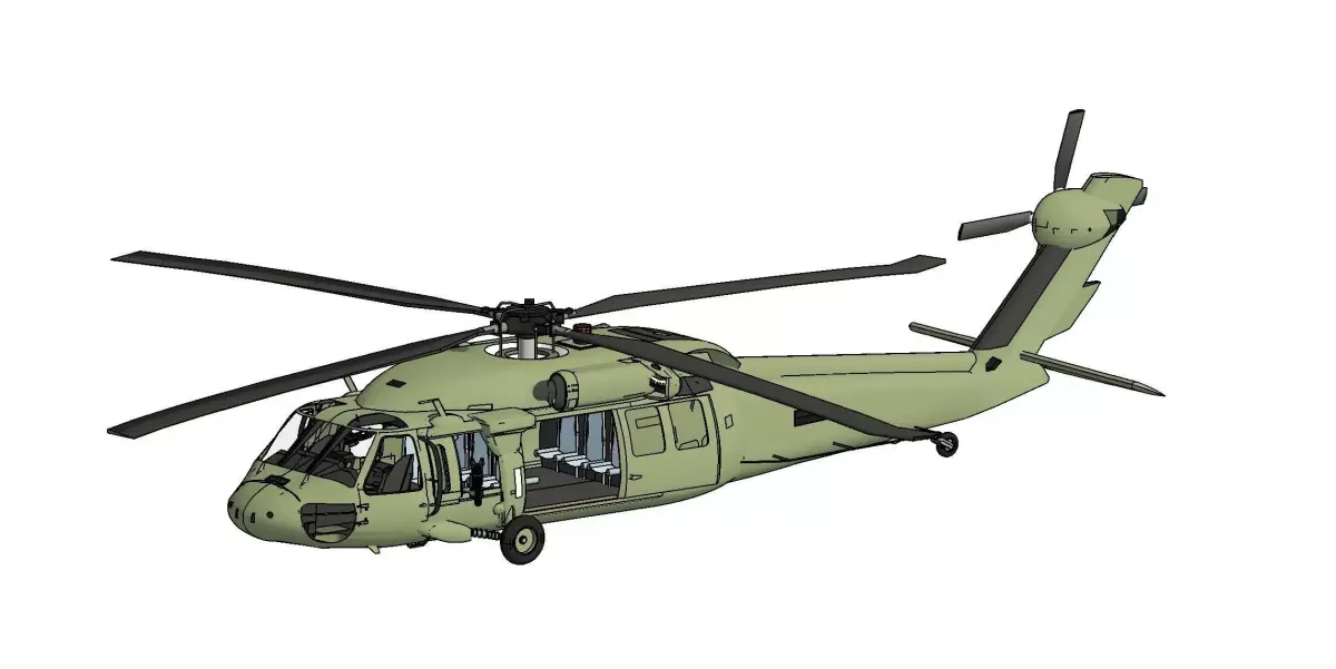 MH60J Black Hawk MODEL REVIT 2023 3D print model