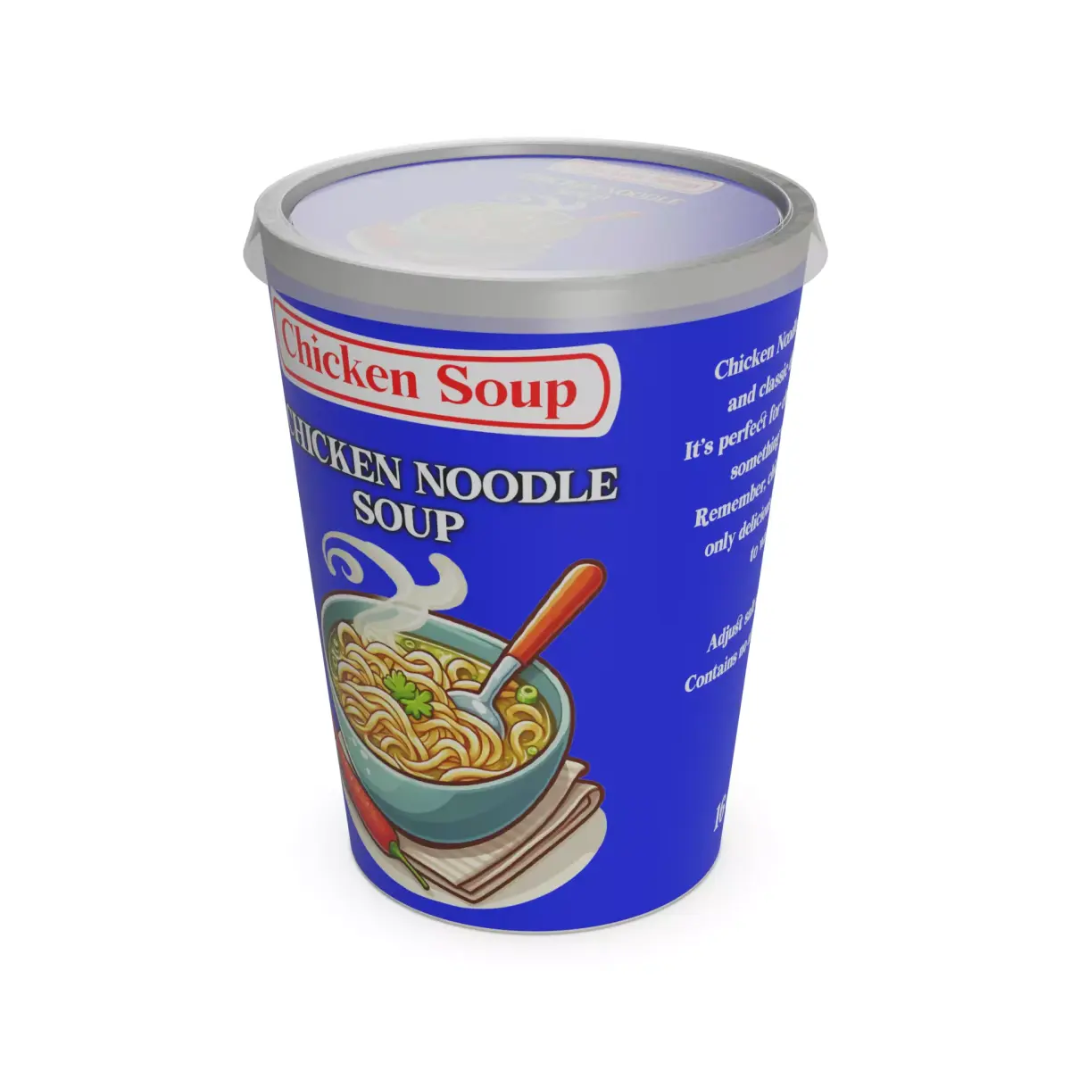Soups and broths Chicken Noodle Soup Low-poly 3D model