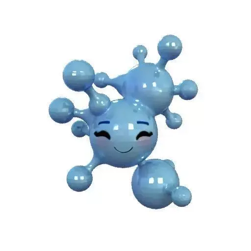 3D model of water molecule Free 3D model