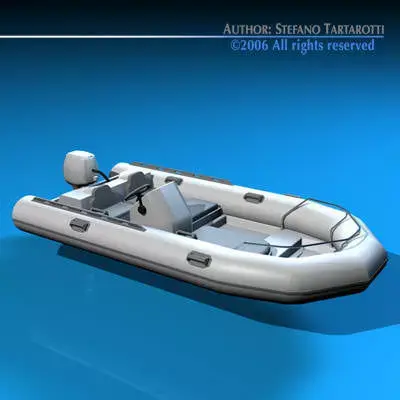 Zodiac boat 3D model