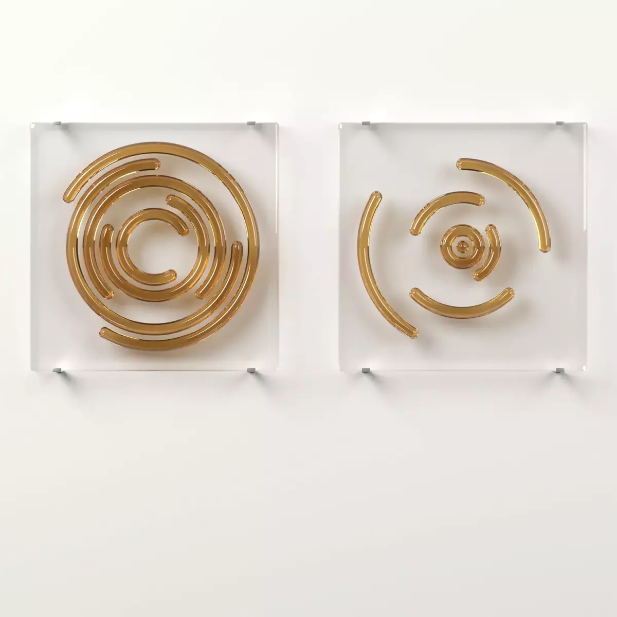Wall Glass Blocks - Decorative Frame - The Sun - Part 3 3D model