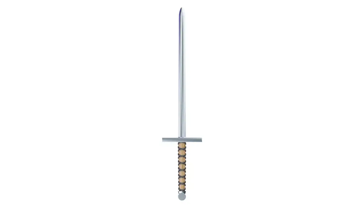 Steel Long Sword Low-poly 3D model purchase