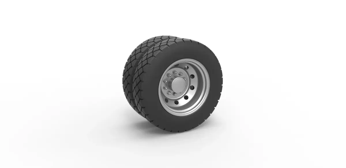 Double wheel 4 Scale 1 to 25 3D print model