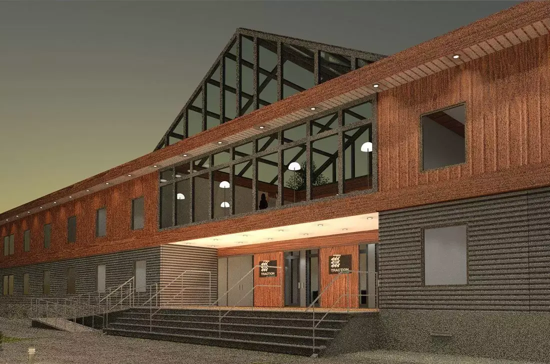 OFFICE BUILDING  MODULAR CONSTRUCTION MODEL  3D model