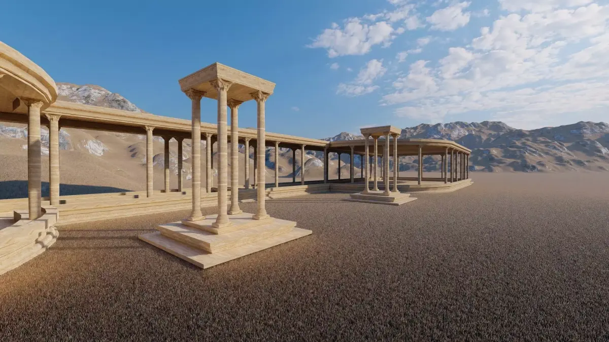 Parthenon-Historical Greek Temple 3D model shop