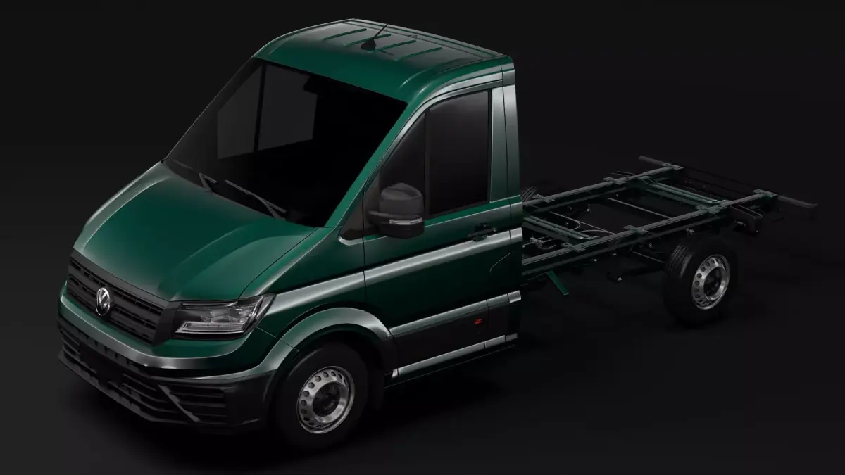 WV Crafter Chassis Single-Cab 2017 3D model