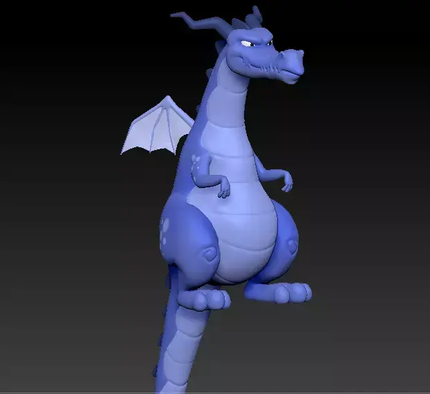 Drakon Stylized Low-poly 3D model