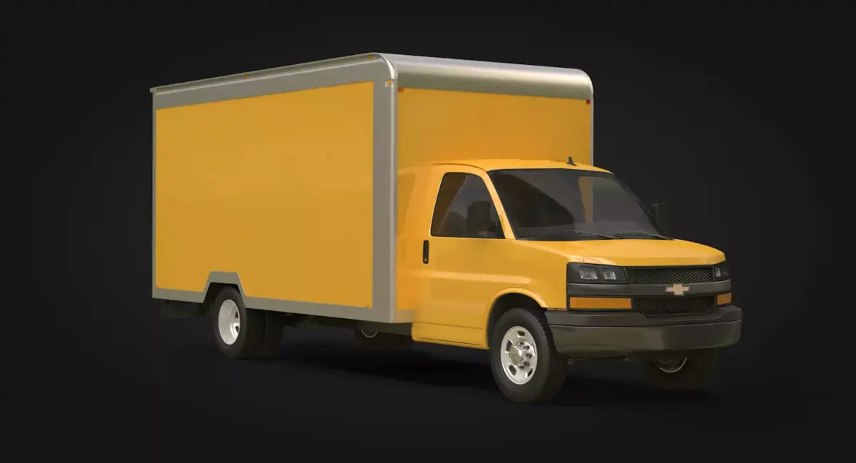Chevrolet Express Box Truck 3D model purchase