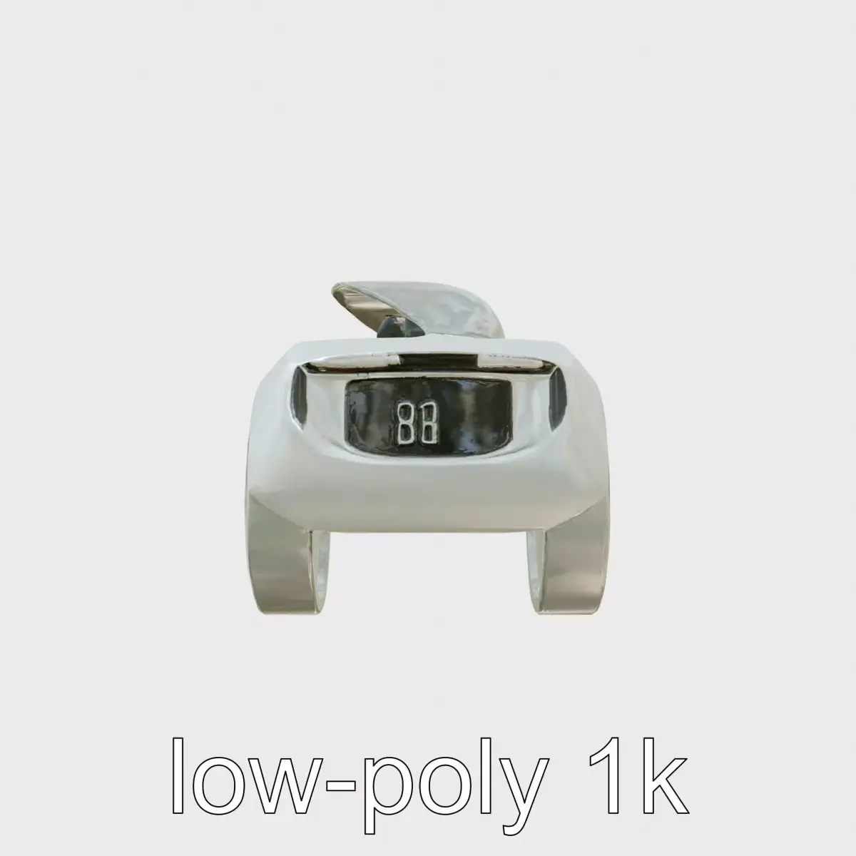 Futuristic Flying Concept Taxi Design Low-poly 3D model
