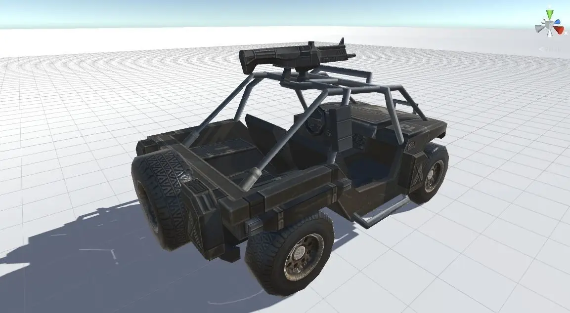 Combat Vehicle Free low-poly 3D model