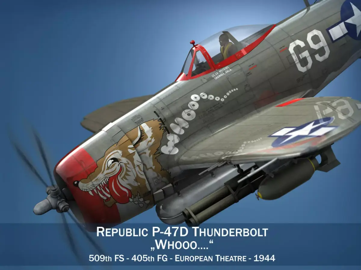 Republic P-47D Thunderbolt - Whoo 3D model