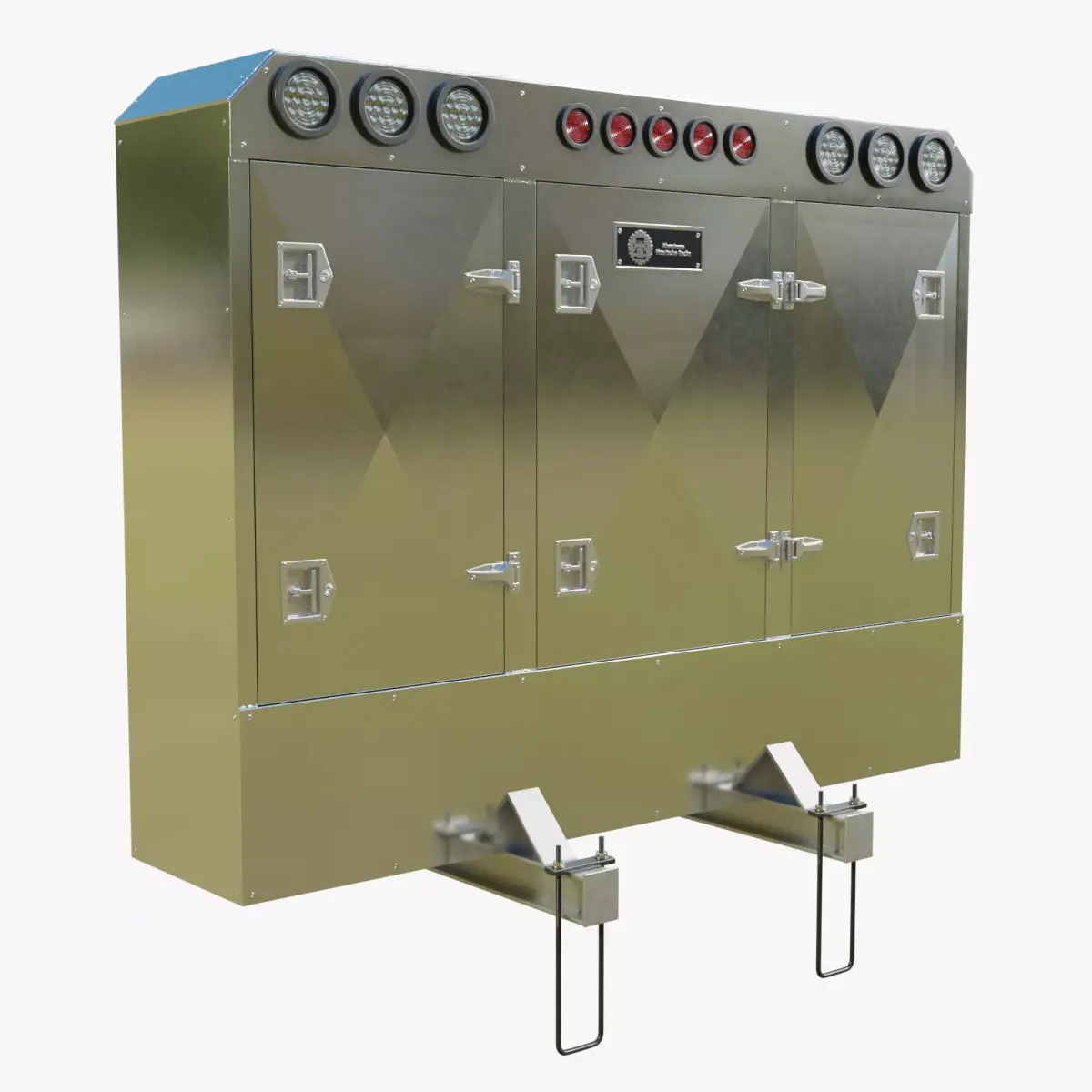 Aluminium Enclosed Headache Rack 3D model
