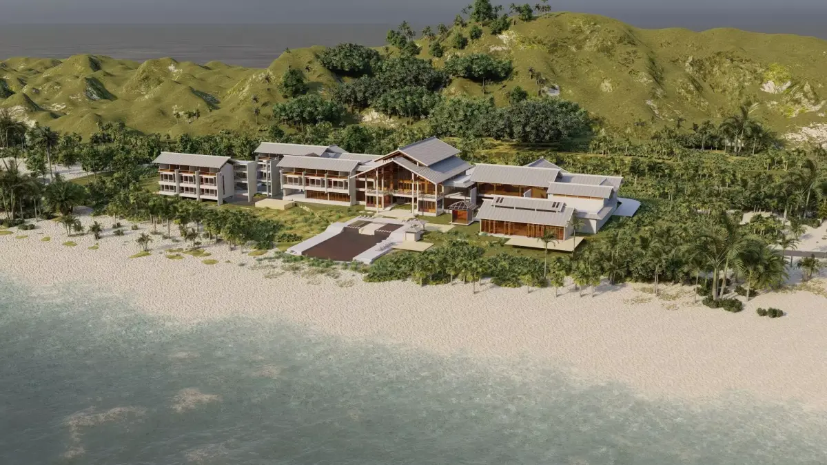 Hotel Beach-Hotel Beach Resort 3D model shop