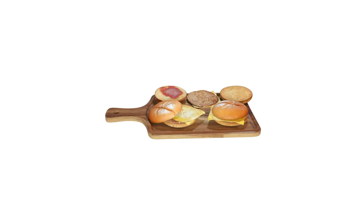 Cheeseburger Set 3D model