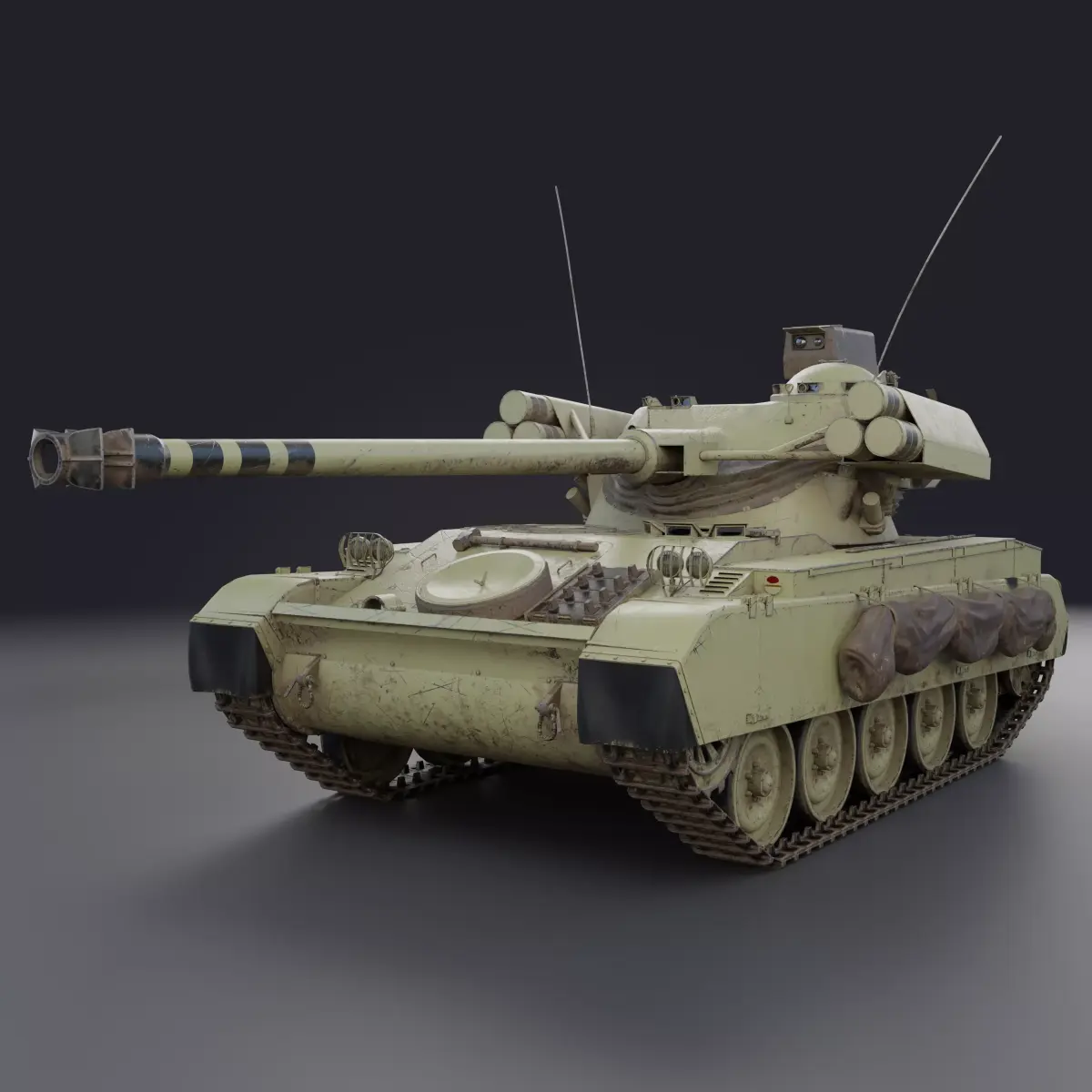 AMX-13 105 PBR Model 3D model