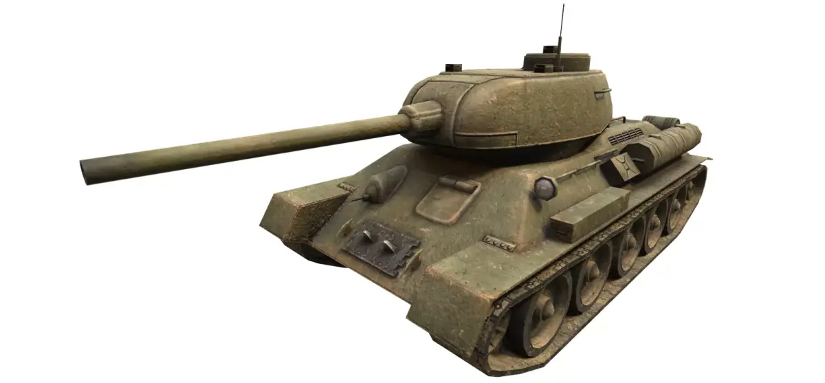 Tank T-34 Low-poly 3D model purchase