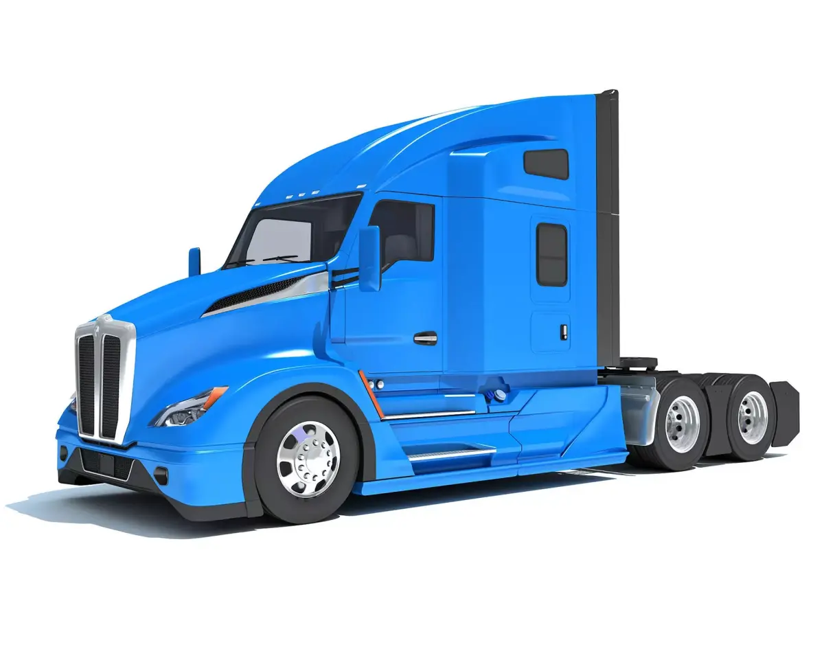 Generic Semi Truck 3D model 3