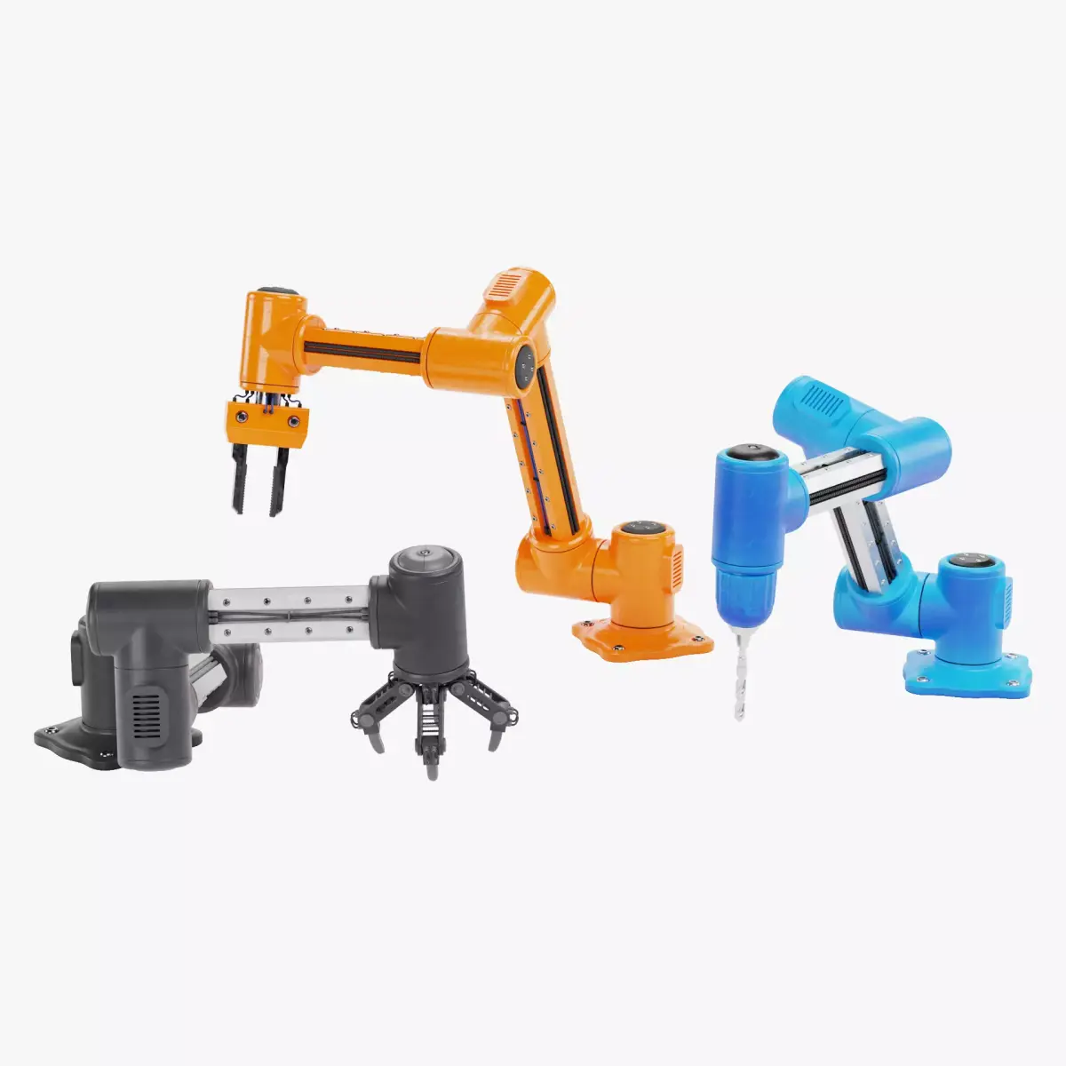 Robotic Arms Collection - Rigged 3D model