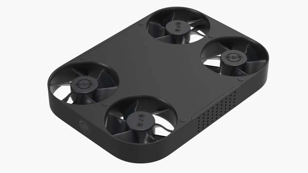 Mini Quadcopter Selfie UAV Black 3D model