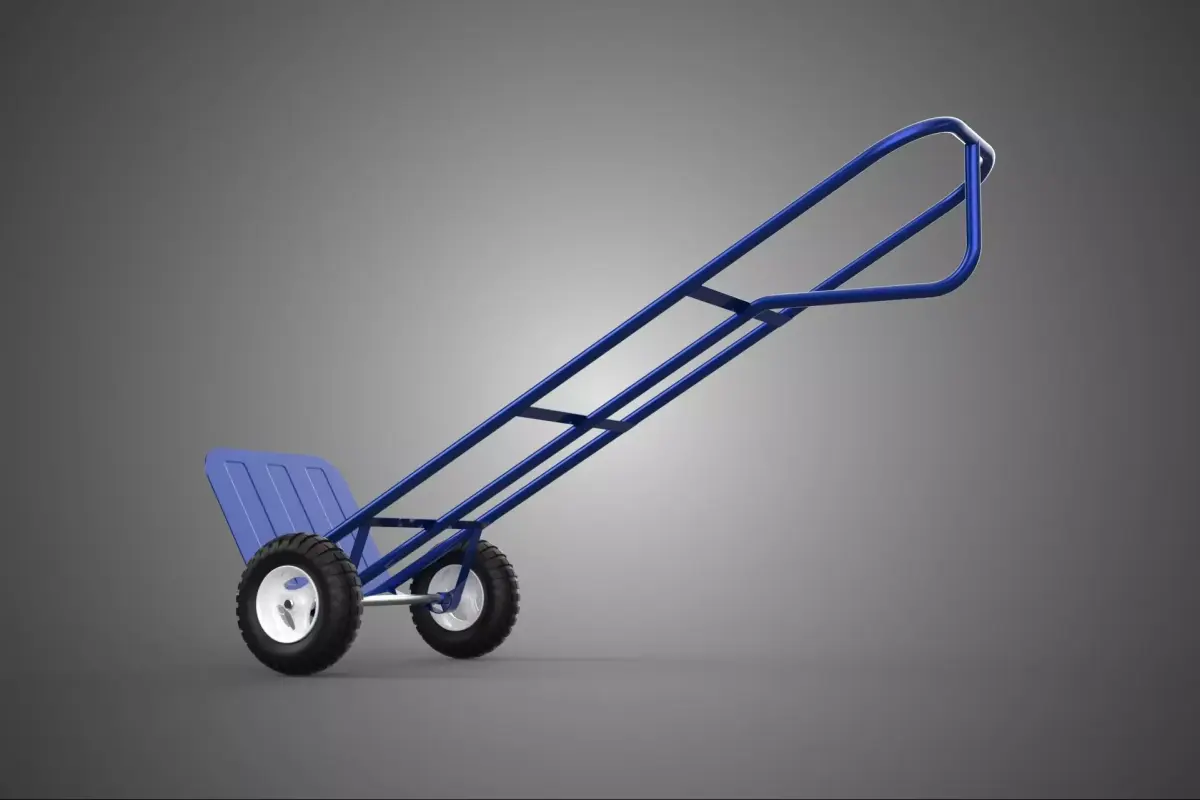 LUGGAGE BAGGAGE CARGO HAND TRUCK DOLLY CART TROLLEY HAUL SKYCAP 3D model