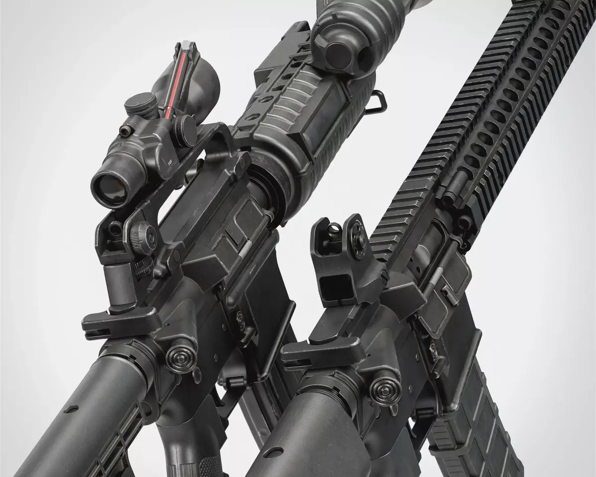 M4-AR15 Rifle Low-poly 3D model