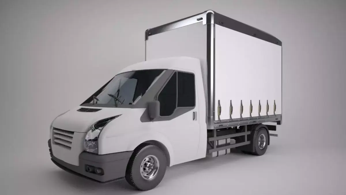 Curtain Sided Van 3D model