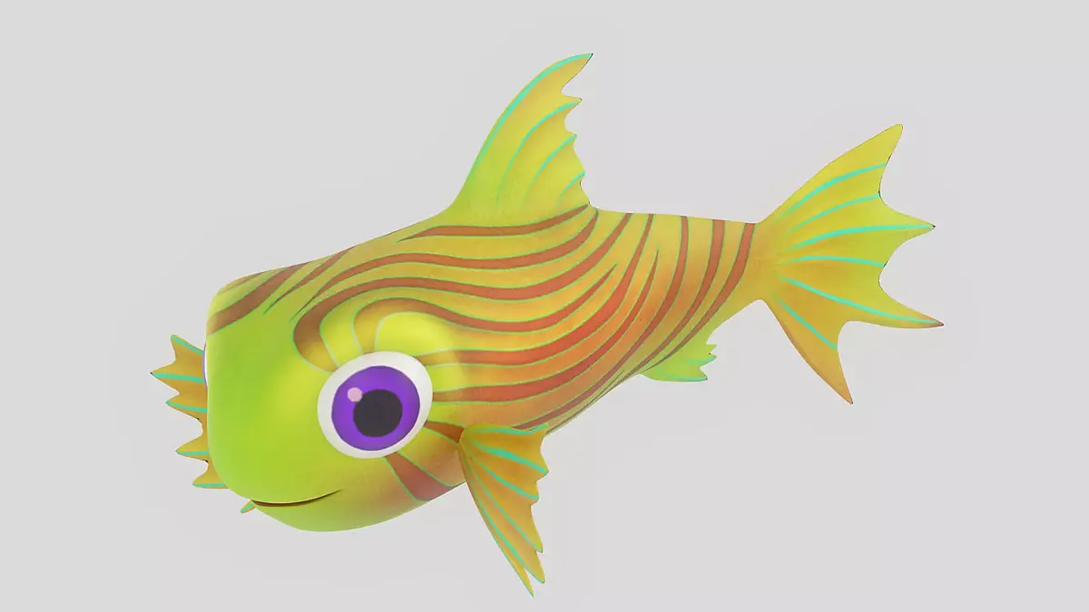 Cartoon Fish 20 Low-poly 3D model