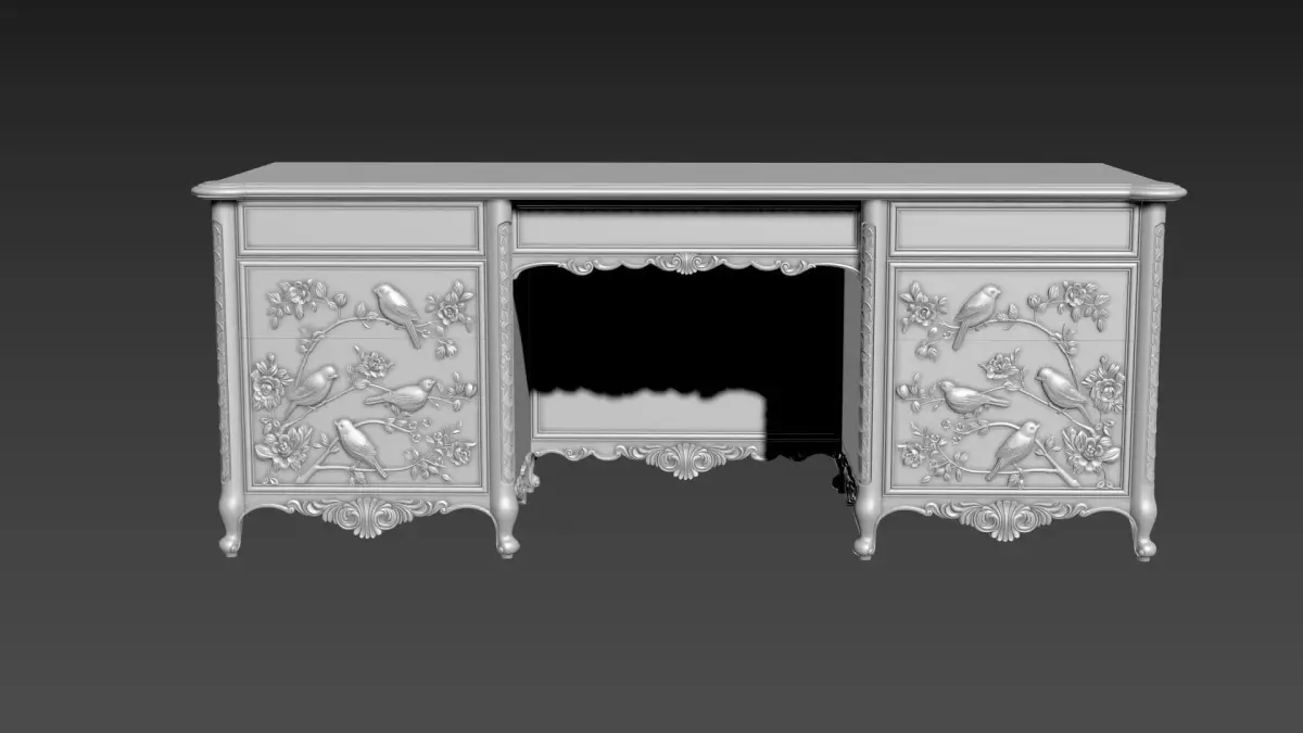 Dressing Table  for CNC Bedroom furniture 3D model
