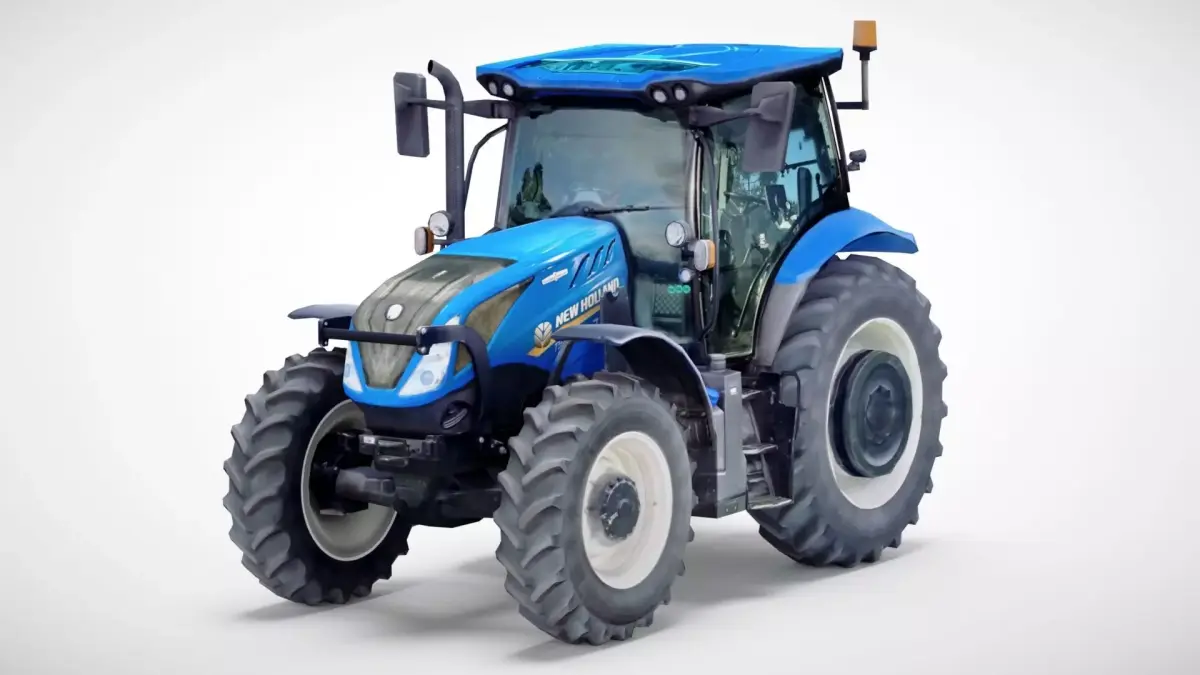 New Holland T6 145 tractor Low-poly 3D model