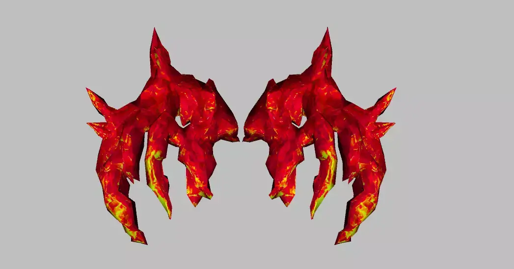 Burn Wing Low-poly 3D model