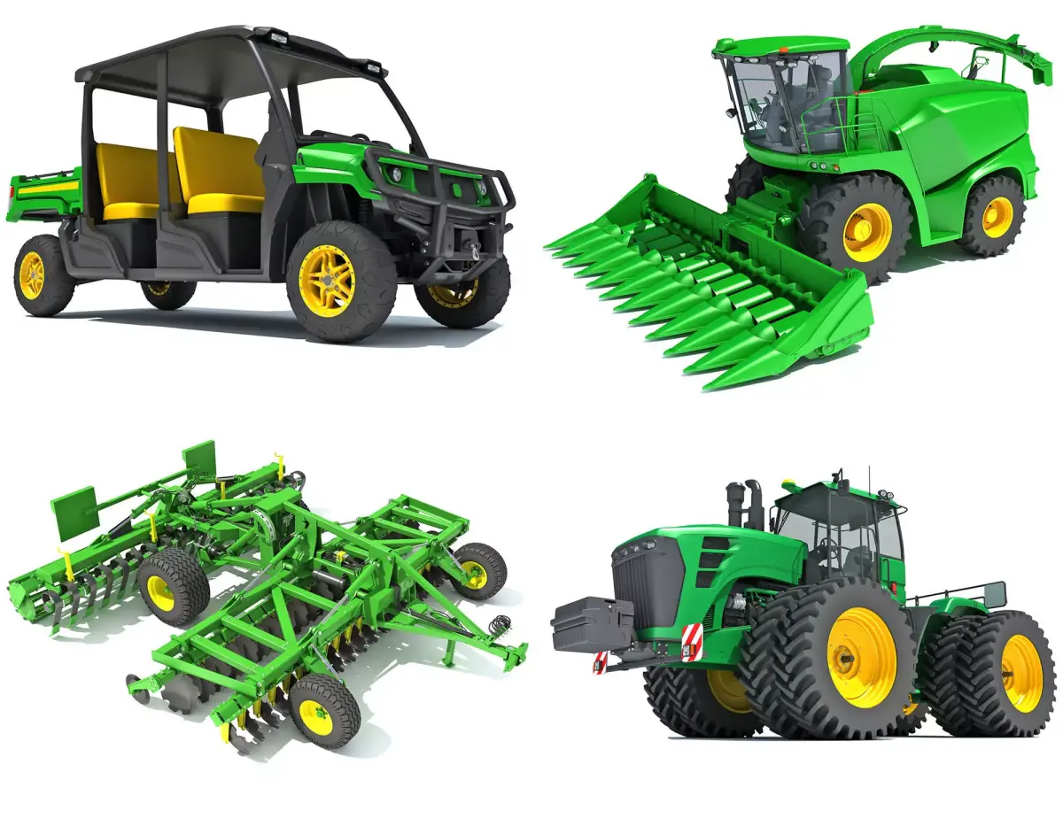Farm Equipment Collection 3D Model Pack get