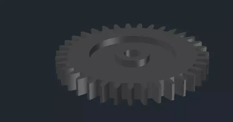3D gear Low-poly 3D model