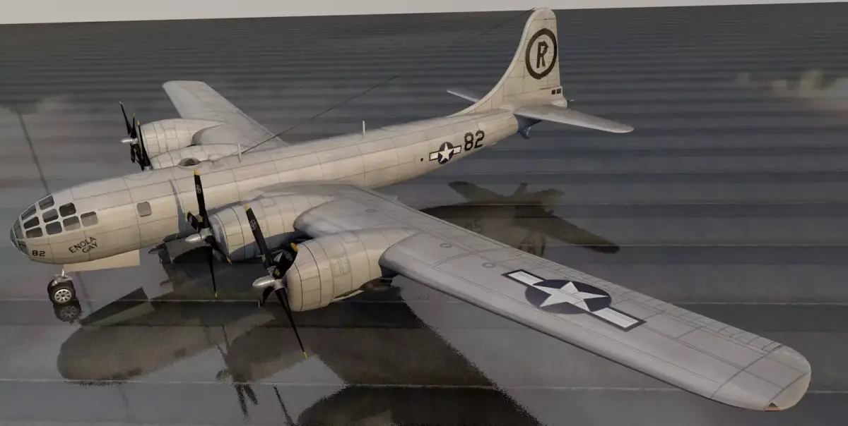 Boeing B-29N Superfortress - NUKE 3D model