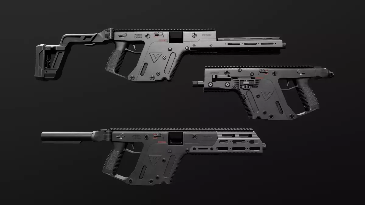 Kriss Vector SMG Low-poly 3D model