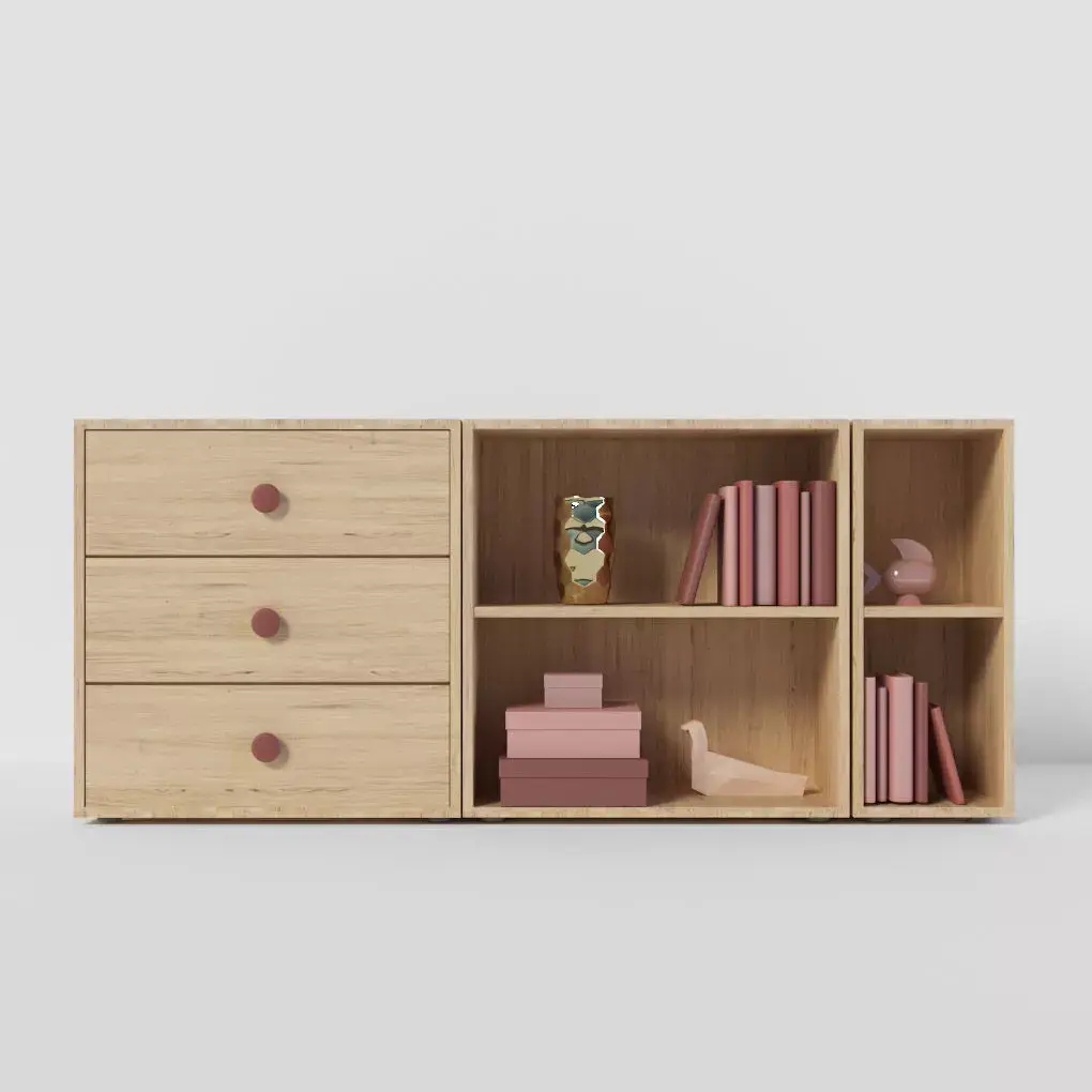 Flexa Popsicle Chest Cherry 3D model