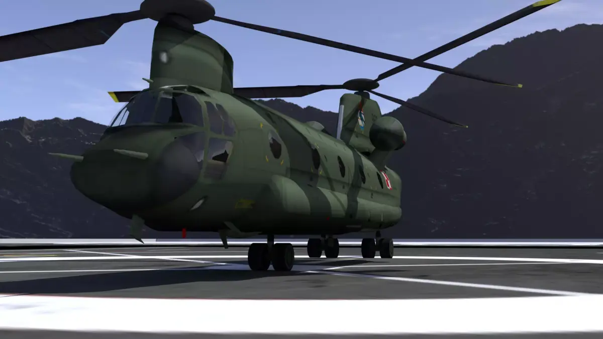 Chinhook chinook helicopter 3D model