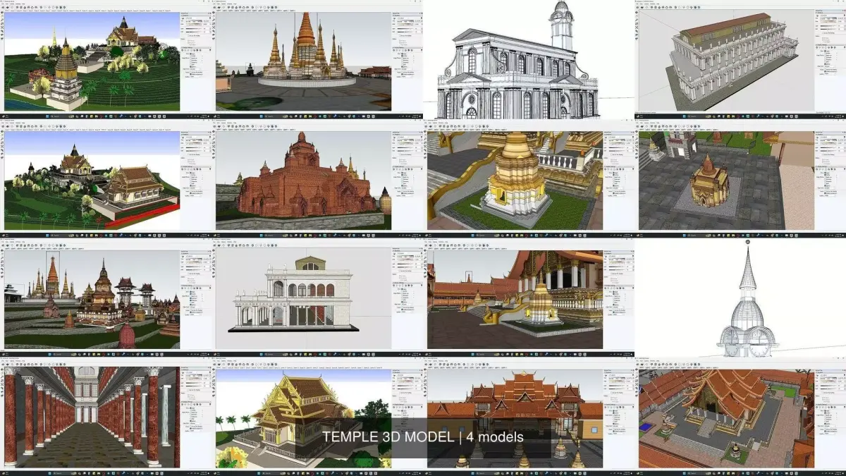 TEMPLE 3D MODEL 3D Model Pack