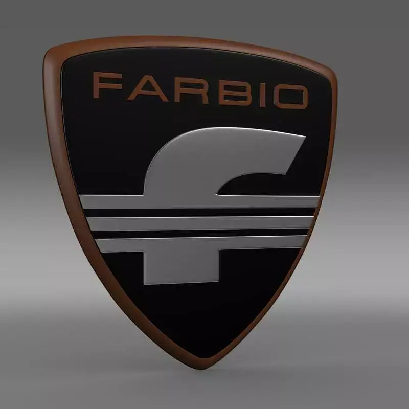 Farbio logo 3D model