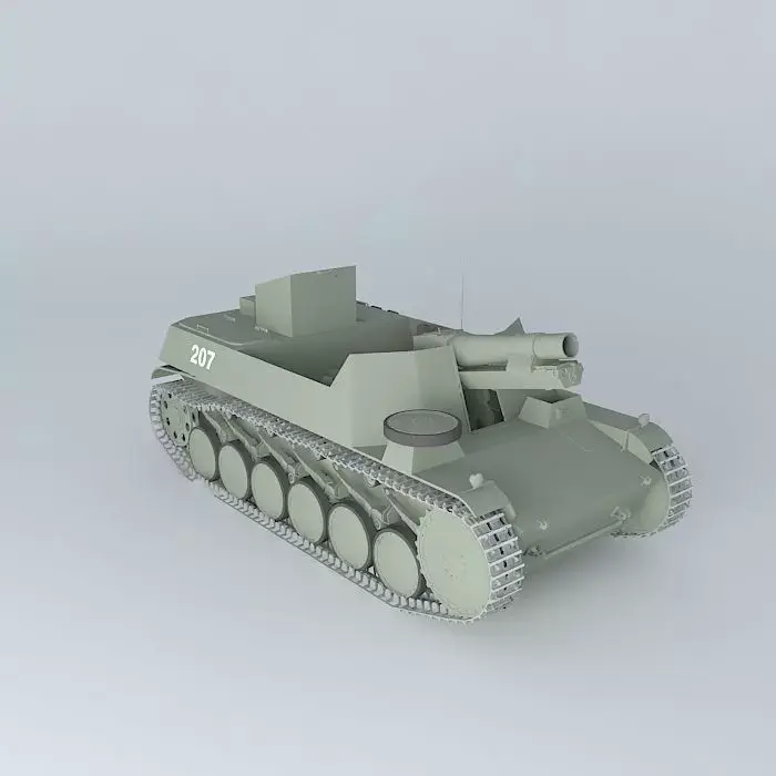 Sturmpanzer SdKfz121 Bison II 3D model