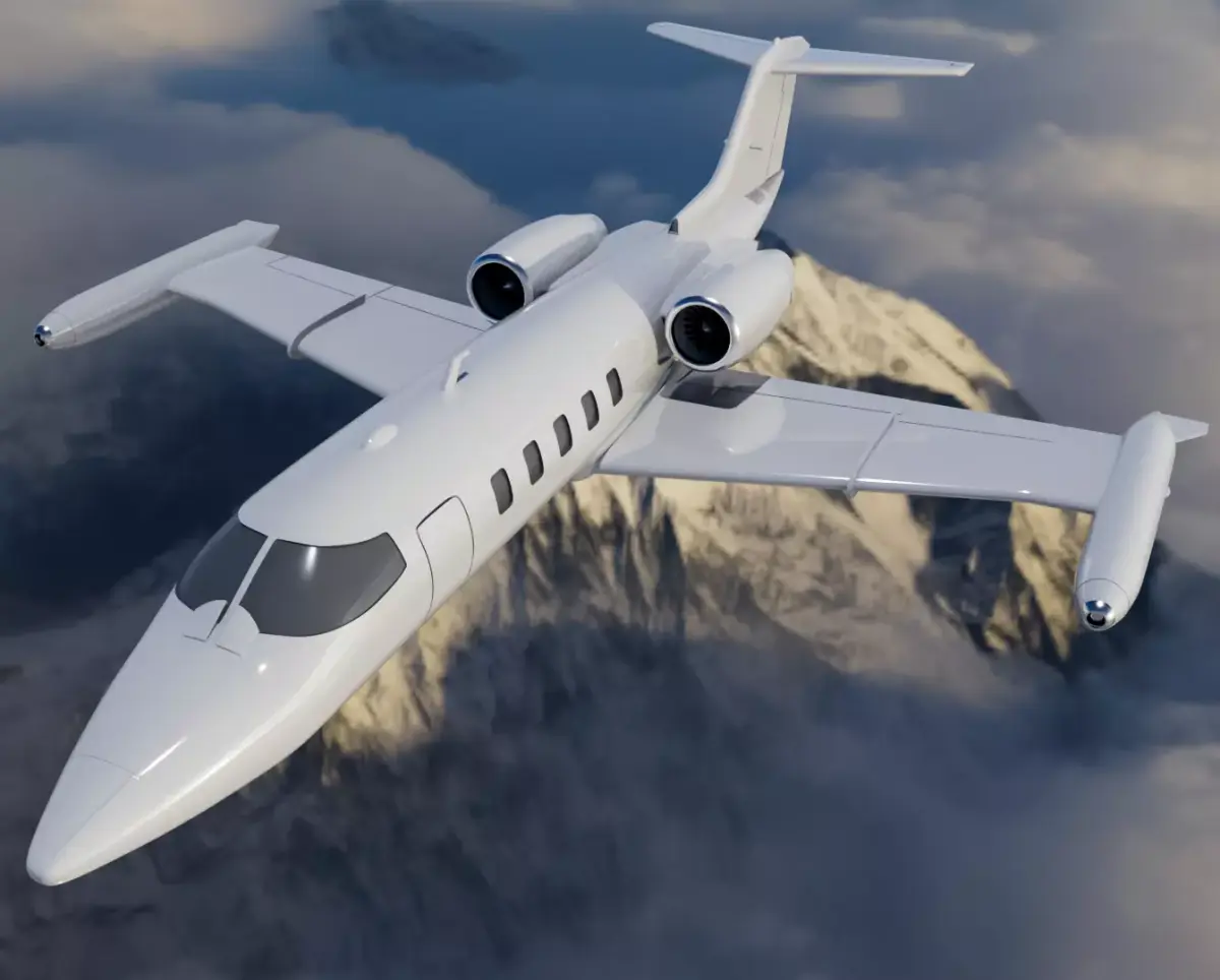Learjet 35 ready to 3D printing 3D print model