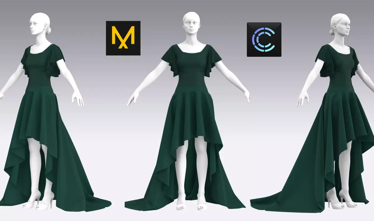 Dress Outfits MD CLO 3D ZPRJ ZPAC project files 3D model