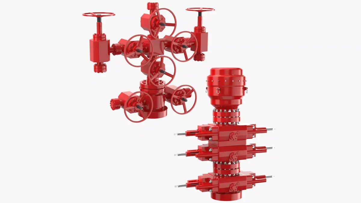 Oil Wellhead Collection 3D model