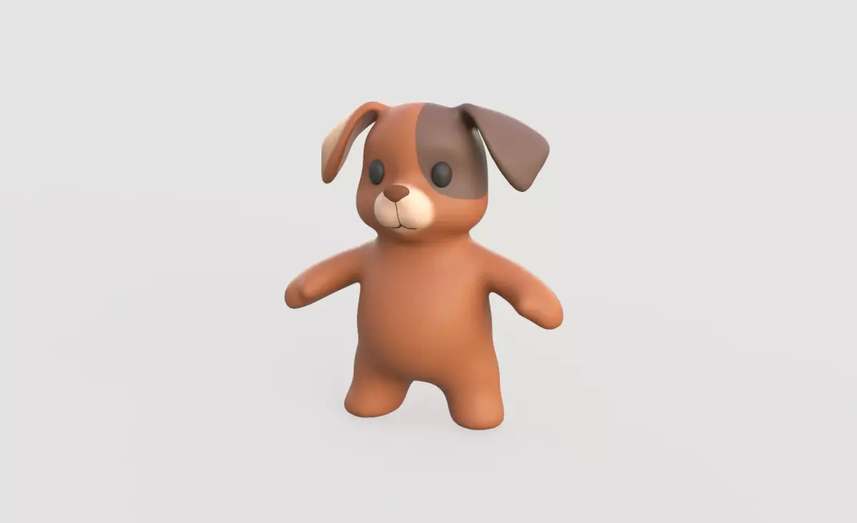 Little animal baby - Dog cute - Character014 Low-poly 3D model